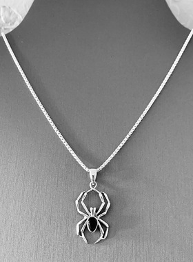 轻奢欧美时尚个性项饰 万圣节幽灵蜘蛛项链 新款热卖夸张配饰