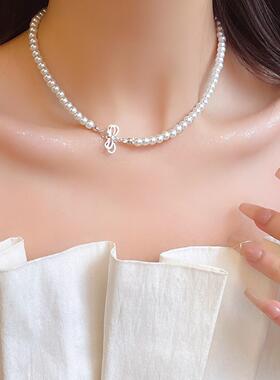 韩系爆款轻奢小众蝴蝶结锁骨链