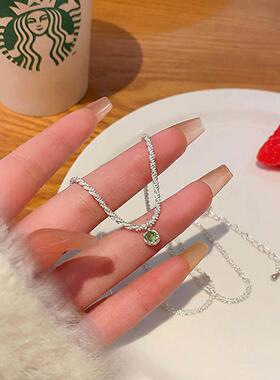 轻奢小众波光粼粼项链女高级