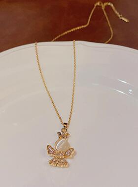 轻奢小众高级设计感小天使钛钢