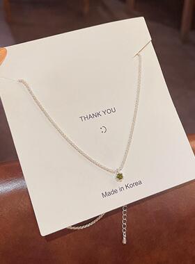 韩国新款波光粼粼项链女轻奢小众