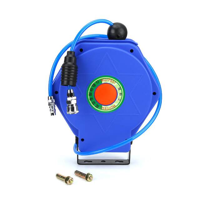 Air drum automatic telescopic pipe reel in industrial factory pneumatic tools auto repair gas pipe retractor