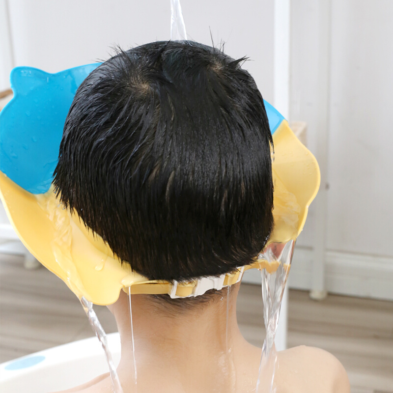 babycoup宝宝洗头帽防水护耳硅胶儿童洗头神器婴儿沐浴小孩洗发帽 - 图1