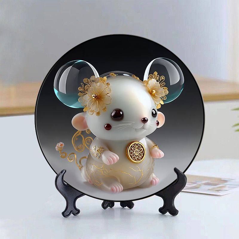 十二生肖摆件装饰画客厅电视柜轻奢高档玄关桌面摆台展示柜礼物,淘宝优惠券,粉丝福利购,淘宝优惠卷