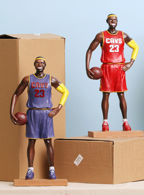 NBA篮球詹姆斯树脂摆件 卧室装饰男孩子生日礼物礼品创意礼品