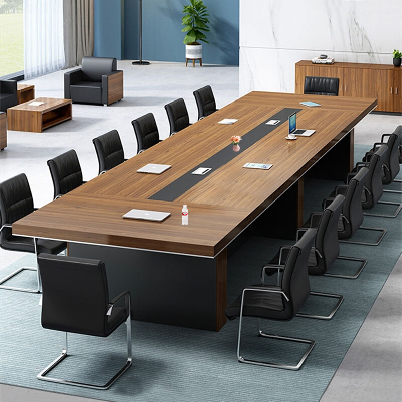 办公家具会议桌长桌简约现代会议室接待洽谈桌长方形培训桌椅组合-图0
