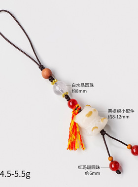 天然老菩提根把玩文玩珠配饰