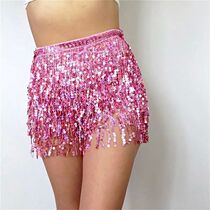 Sexy Women Belly Dance Hip Tutu Skirt Scarf Wrap Belt Glitte