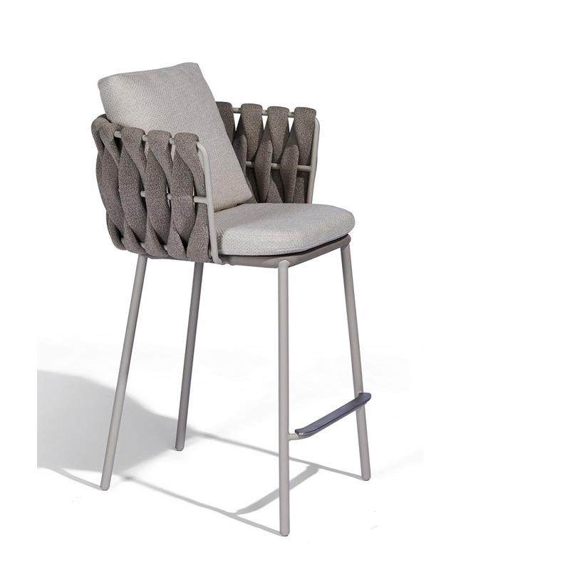 户外吧椅设计师露台民宿酒店高脚凳室外藤编桌椅组合庭院吧台椅子,淘宝优惠券,粉丝福利购,淘宝优惠卷