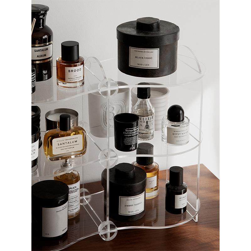 亚克力多层自由组合多动能桌面饰品收纳架厨房餐具整理简约置物架,淘宝优惠券,粉丝福利购,淘宝优惠卷