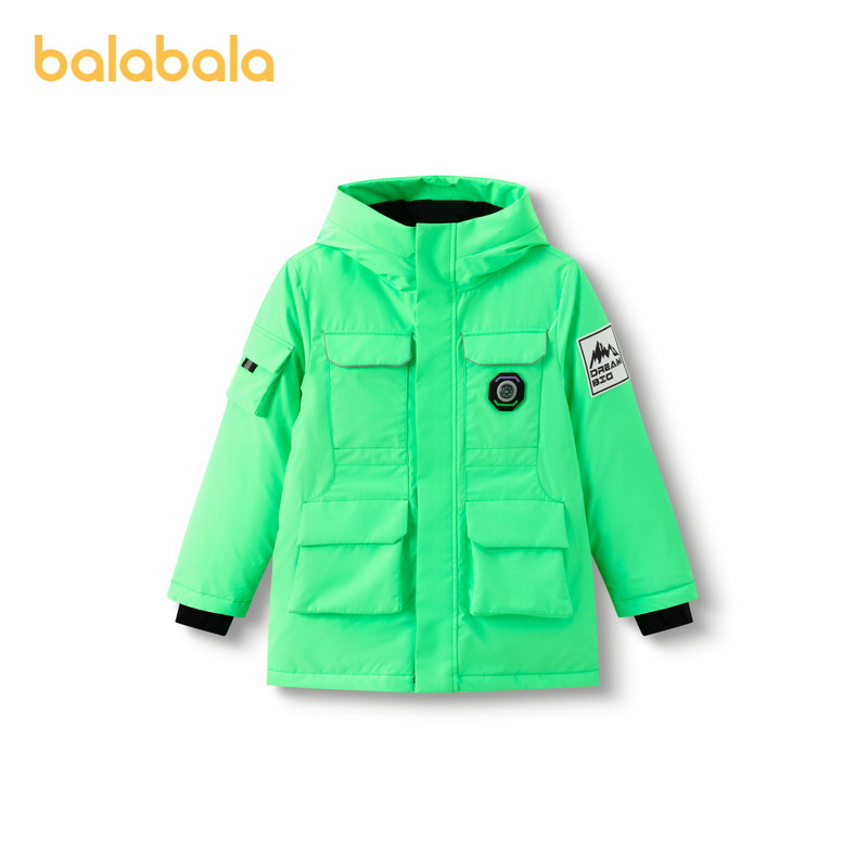 巴拉巴拉童装儿童羽绒服男童连帽外套冬装中大童工装潮酷上衣流行,淘宝优惠券,粉丝福利购,淘宝优惠卷