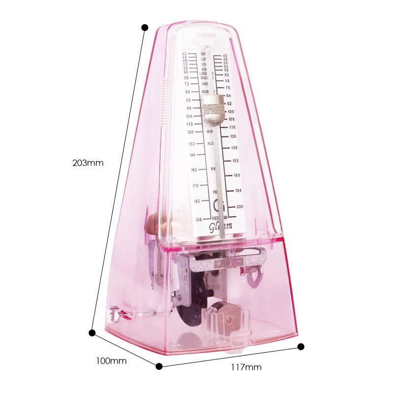 格利姆Gleam透明升级机械节拍器吉他大小提琴古筝钢琴通用节拍器 - 图1