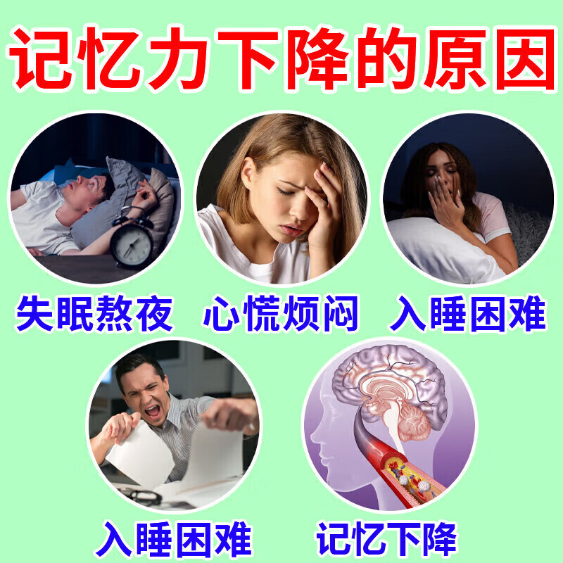 治健忘记忆力差健忘症药补脑增强成人记忆力下降老人参乌健脑胶囊 - 图2