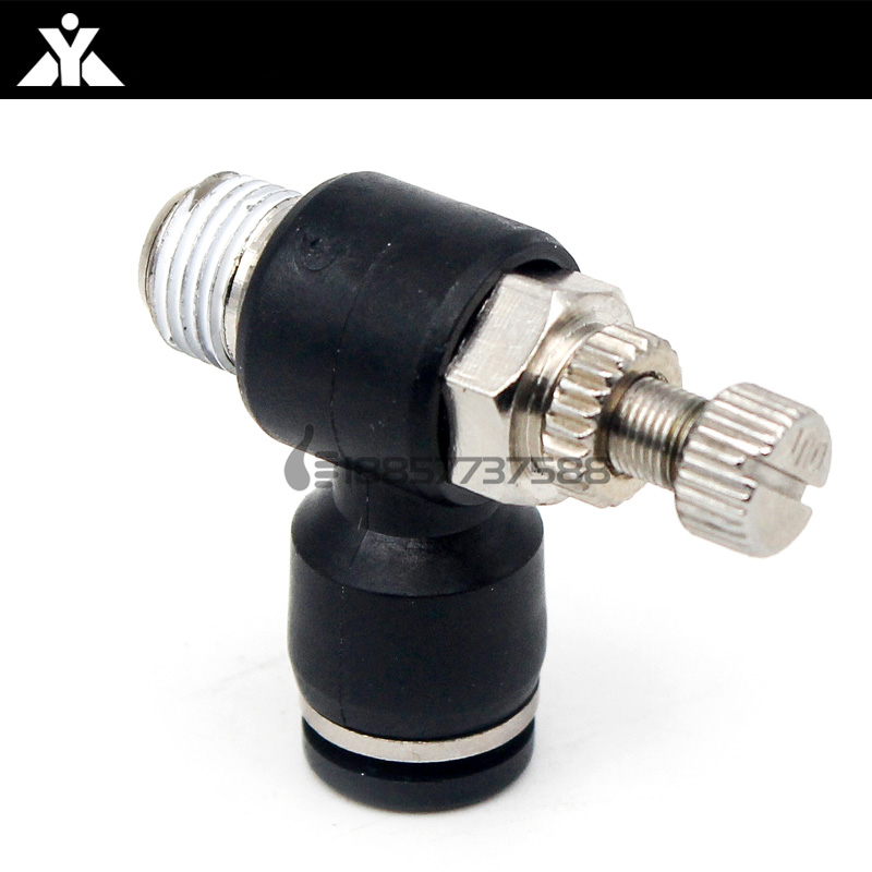 黑色SL调速接头SL4-M5 SL6-02 SL8-M5 SL10-02 SL12-04气缸节流阀 - 图2