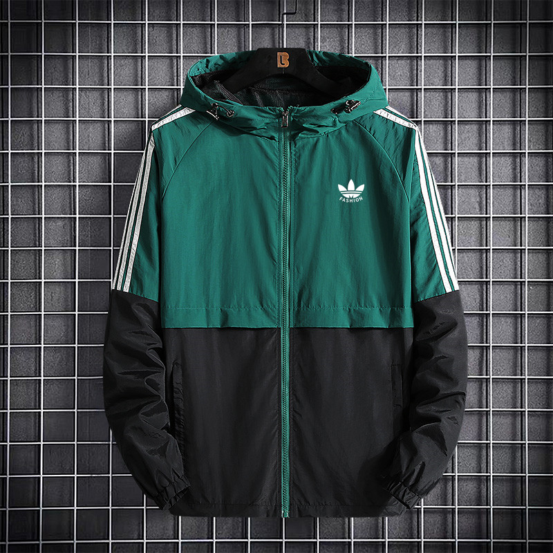 兰瑟姆三叶草2025秋季连帽运动风衣外套男女三条杠休闲夹克冲锋衣,淘宝优惠券,粉丝福利购,淘宝优惠卷
