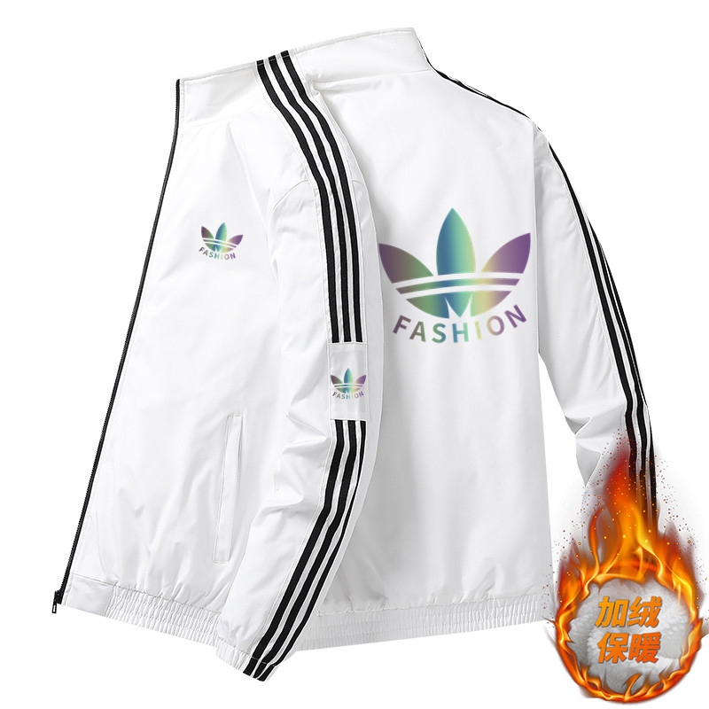 兰瑟姆三叶草2025秋季加绒运动冲锋衣外套男女三条杠夹克休闲风衣,淘宝优惠券,粉丝福利购,淘宝优惠卷