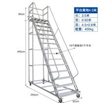 Warehouse Den High Garage Room Upper Stock Silent Wheels Library Ladder Shelving Custom Home Detachable Shelving Style