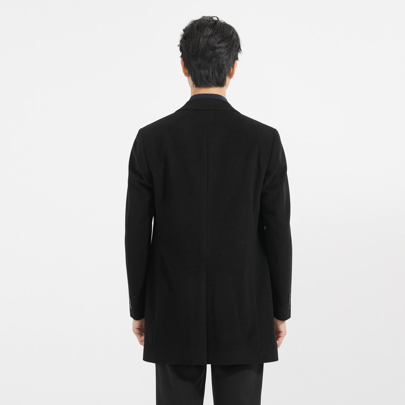 【柔软细腻】利郎奥莱毛呢外套2025冬季新款休闲保暖大衣外套男士 - 图1