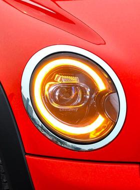 适用于07-13宝马miniR56大灯总成迷你R55改装LED透镜日行灯流光