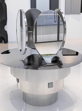 潮款理发店镜台高档发廊专用时尚落地镜烫染区网红沙龙美发店镜子