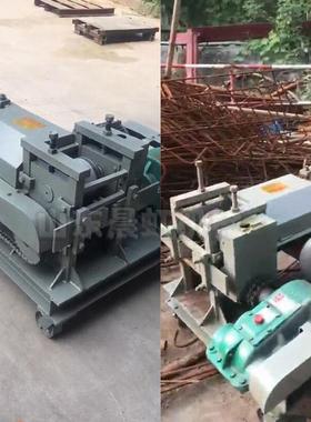 螺纹钢筋废旧调直机工地拆迁钢筋拉直机卧式校直机