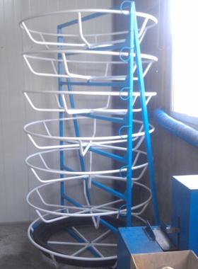 供应上海力哲液压管卷盘支架油管摆放架多层胶管架