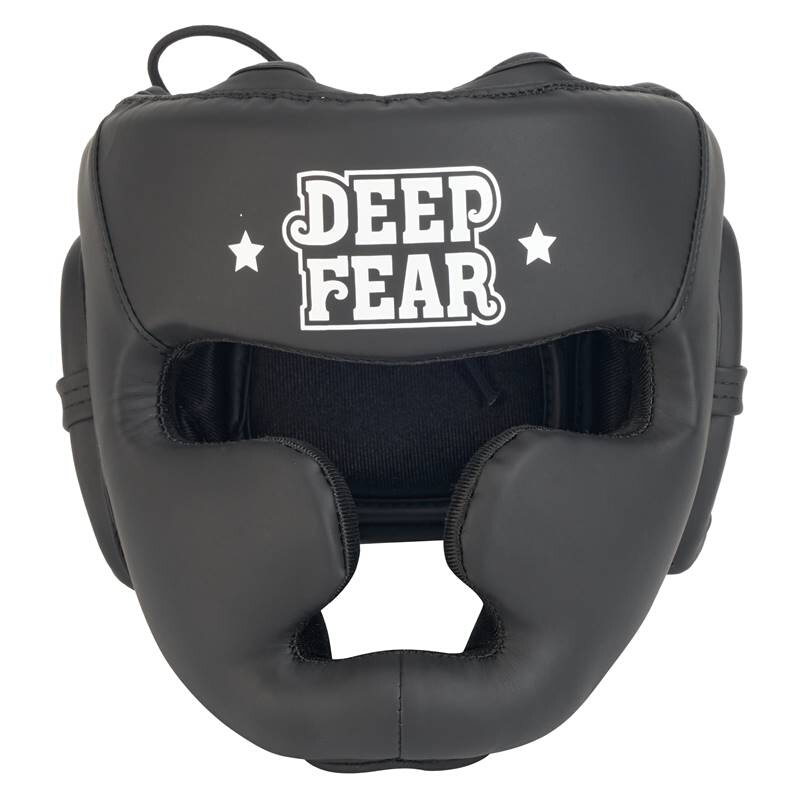 高档DEEP FEAR轻量化护头视觉宽广拳击泰拳护头格斗训练头盔护头-图0