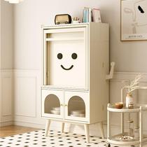 Dining Side Cabinet Table Integrated Cream Windy Folding Table Dining Side Cabinet Integrated Small Household Multi Functional Solid Wood Meals