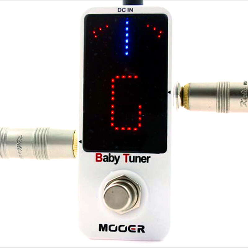 Mooer Baby Tuner 吉他贝司 调音单块效果器 调音表  调音器 - 图2