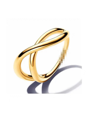 戒指纯银s925镀金外国新款不规则珍珠DIY情侣戒指开口戒指耳夹