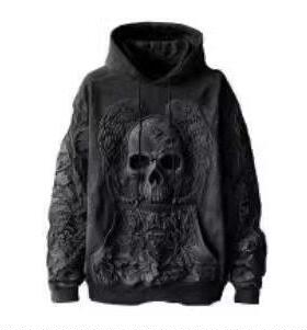 3D effect flat print men casual hoodie s fashion Graphic