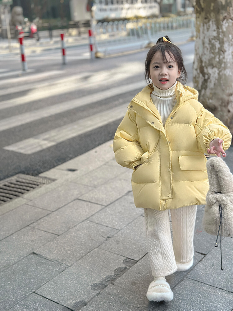 2023女童冬季棉衣棉袄加厚保暖韩版宝宝小女孩羽绒棉服面包服洋气