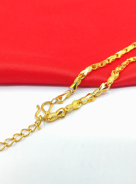 沙金金店同款轻奢古法金首饰女士时尚小鱼手链 不掉色高级