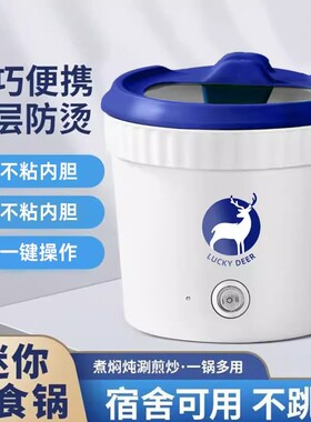 【抖音爆款】家用电煮锅宿舍学生锅多功能电饭煲家用泡面锅不粘锅