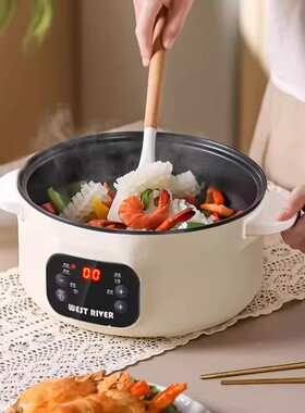 德国智能电热锅电炒锅多功能一体炒菜锅电火锅宿舍料理蒸煮电煮锅