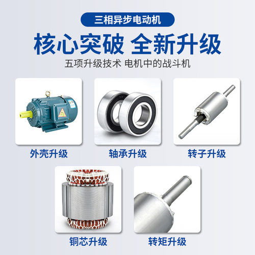 YE3三相异步电动机1.5千瓦8级马达电机112M-8-1.5KW机床电动机 - 图1