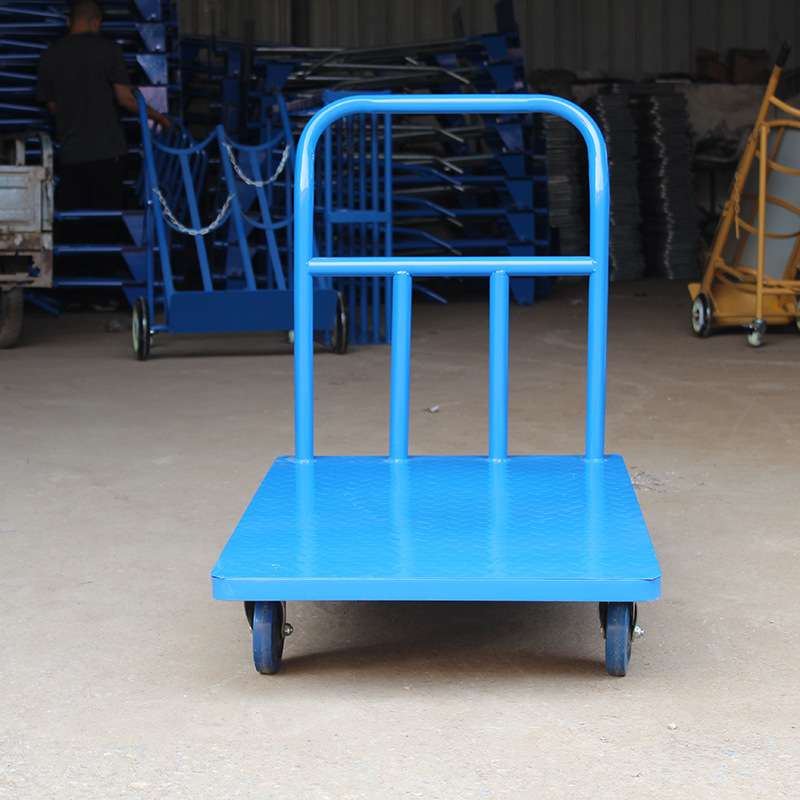 加厚平板车手推车加固耐用手推车四轮工具车实体固定板车小车 - 图2