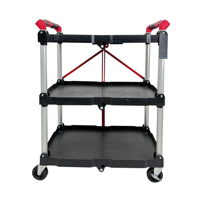 加厚塑料静音餐厅商用餐车多功能三层折叠推车酒店餐厅酒水送餐车,淘宝优惠券,粉丝福利购,淘宝优惠卷