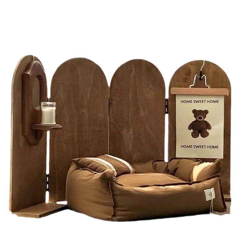 北欧风木质屏风儿童房隔断装饰背景板工作室装饰折叠隔断摄影道具,淘宝优惠券,粉丝福利购,淘宝优惠卷