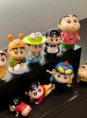 蜡笔小新入户门创意装饰桌面摆件客厅电视柜办公室解压饰品