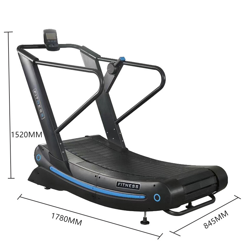 源头工厂商用弧形无动力跑步机静音多功能健身器材厂家室内走步机-图1