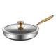 Titanium uncoated stainless steel pan non-stick household steak induction cooker gas stove special cooking pan non-stick
