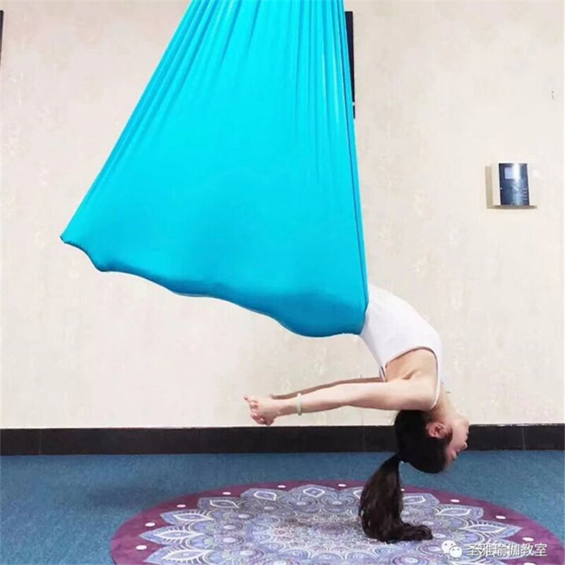 加厚布2.8x5米反重力空中瑜伽吊床YOGA SWING弹力吊床Aerial yoga - 图0