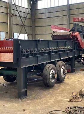 泥石分离机土包石铝矿石建筑垃圾筛分机行走式石料场滚轴筛