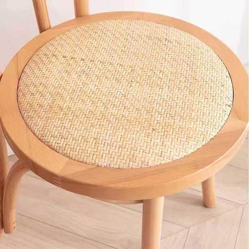 美式藤编复古实木家用餐椅中古索耐特阳台书桌靠背椅中古桑纳椅 - 图2