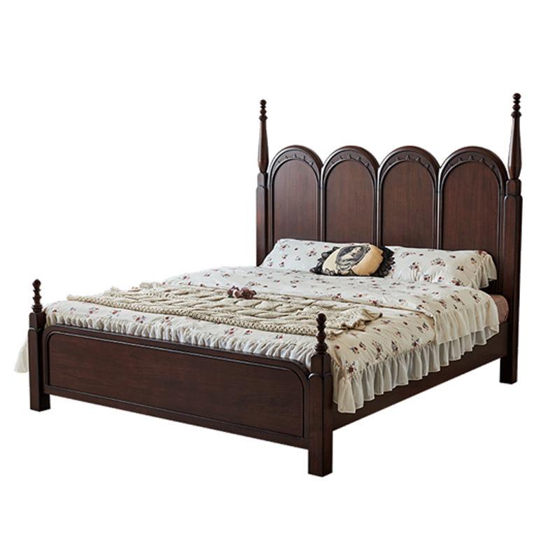 法式复古实木床1.8m大床帝罗堡自由女神罗马柱别墅主卧室双人婚床 - 图3