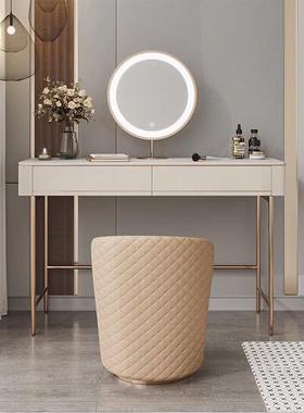 靠背凳子化妆凳轻奢卧室梳妆台椅子高级感梳妆凳圆凳家用现代简约