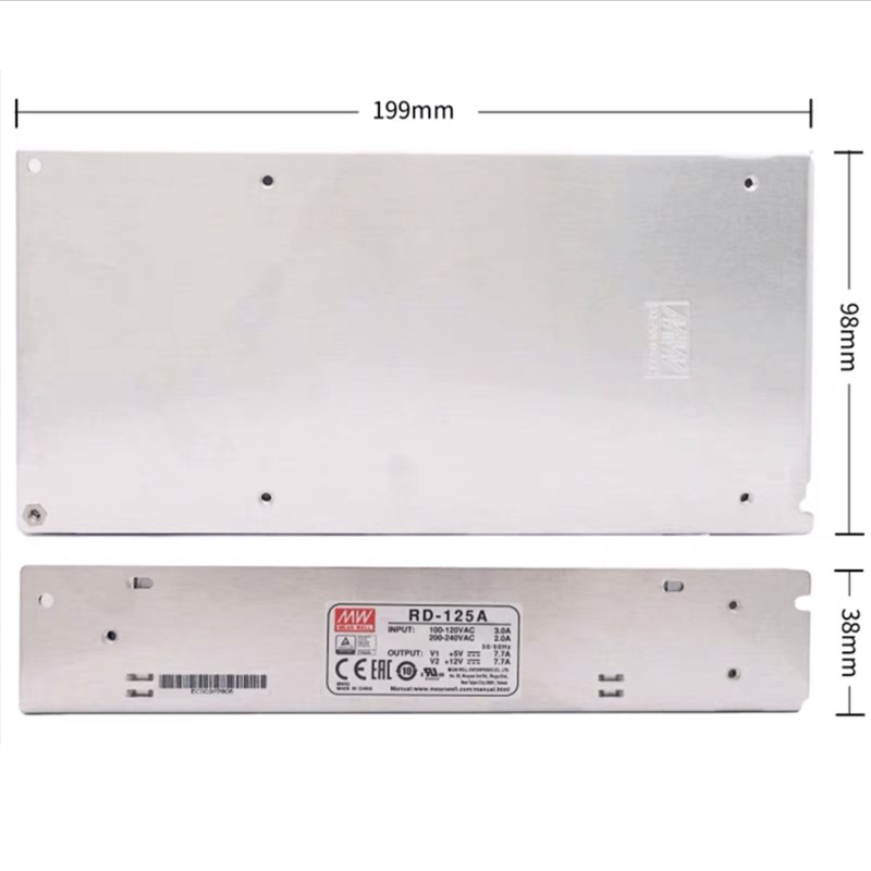 RD-125A/125B明纬电源12V24V5双组1224 1248 2412 2448 4812 4824 - 图0