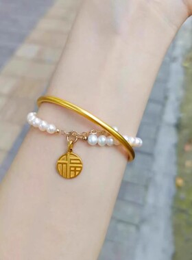 古法传承手镯女越南沙金