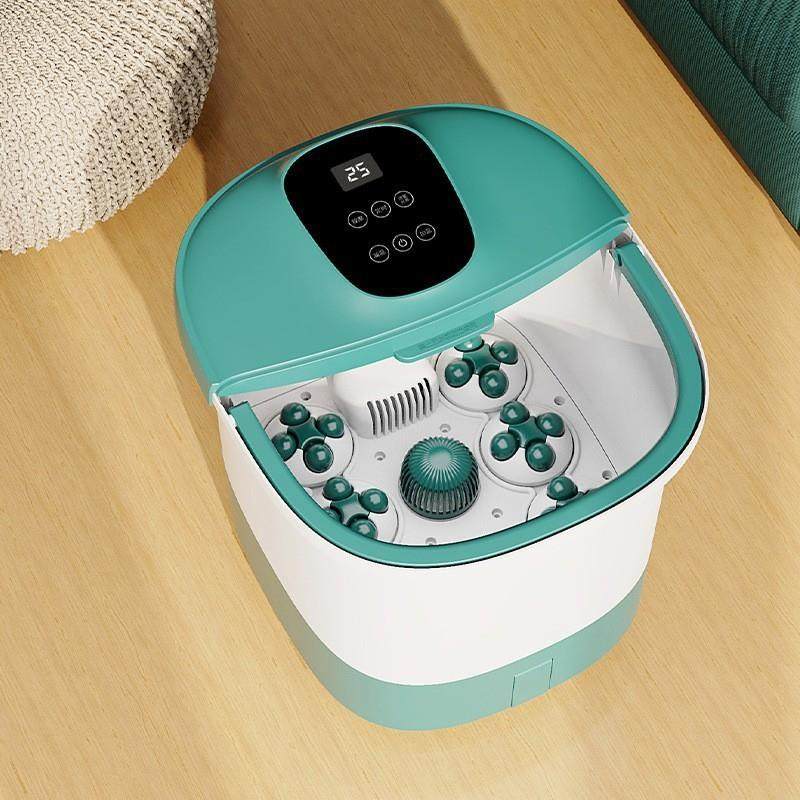 新跨境折叠足浴盆泡脚桶气泡冲浪家用按摩洗脚盆加热电动恒温小型,淘宝优惠券,粉丝福利购,淘宝优惠卷